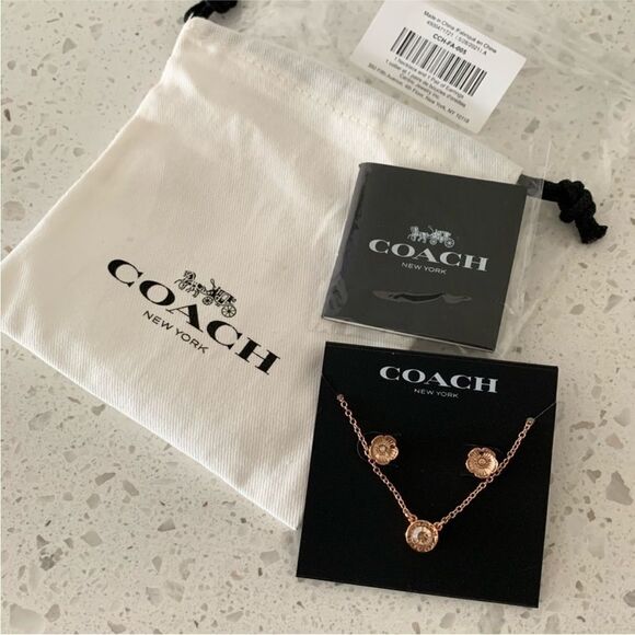 Coach necklace and Earrings set. - Picture 2 of 5